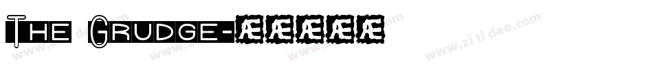 The Grudge字体转换